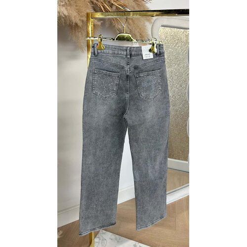 BESTSELLER WIDE LEG GLITTER POCKET JEANS XJ355 GREY