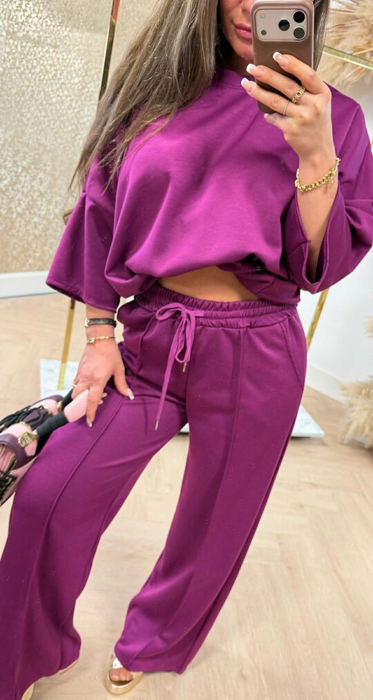 SARAH 2 PIECE SET PURPLE