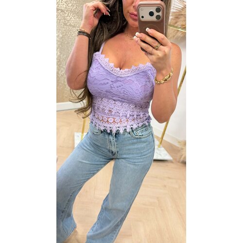 LACE TOPJE LILA