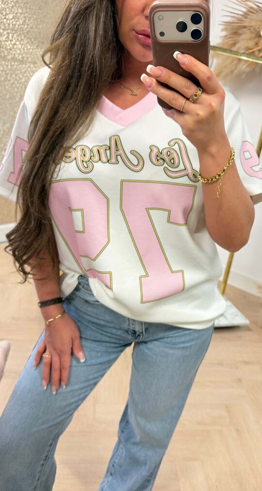 PIEN BASEBALL 79 TEE PINK