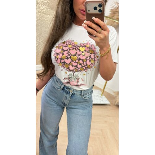 LITTLE HEARTS TREE SHIRT *L* PINK