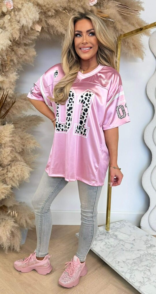 LEGENDARY 01 BASEBALL TEE LIGHTPINK