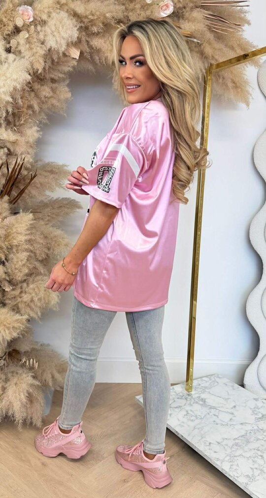 LEGENDARY 01 BASEBALL TEE LIGHTPINK