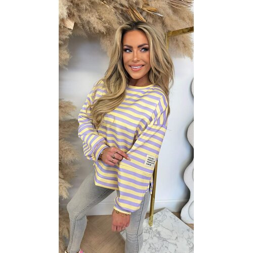 STREEP PATCH PERFECT LONGSLEEVE PURPLE