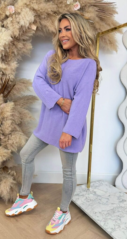 KIMMY SOFT LONG TOP LILA