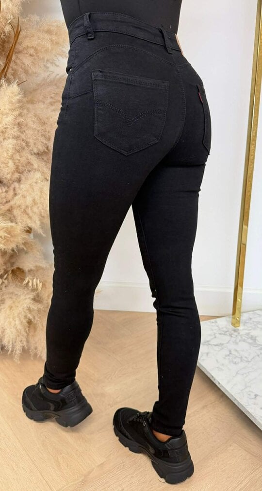 BASIC SKINNY JEANS 6305+A BLACK