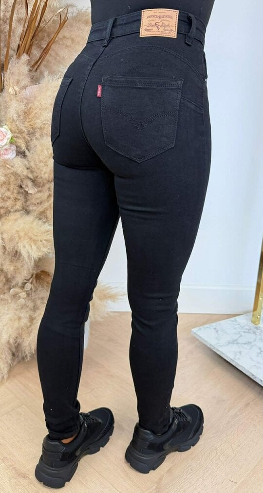 BASIC SKINNY JEANS 6305+A BLACK