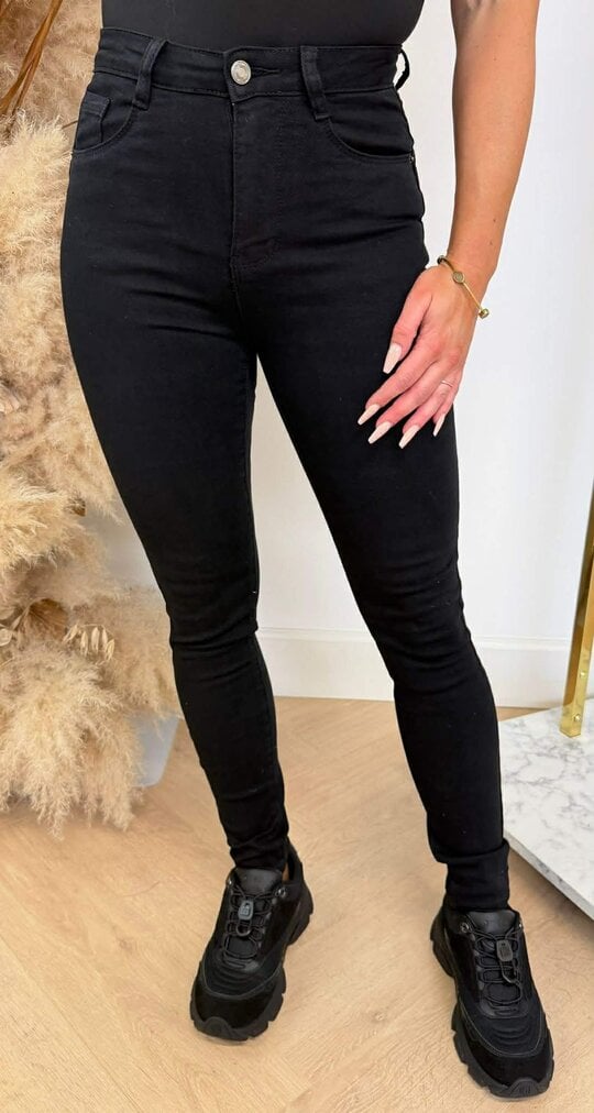 BASIC SKINNY JEANS 6305+A BLACK