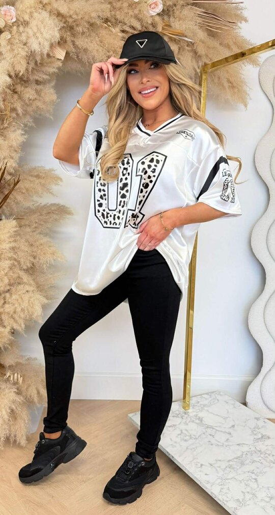 LEGENDARY 01 BASEBALL TEE WHITE