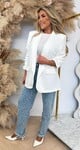 NINA OVERSIZED CROPPED MOUW BLAZER OFFWHITE