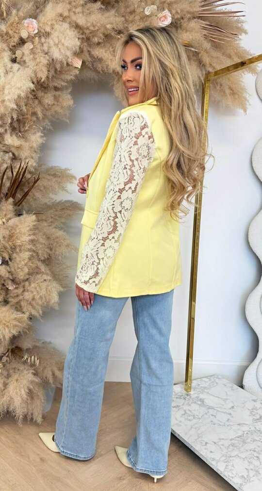 LACE SLEEVE BLAZER 5194 / 3394 YELLOW