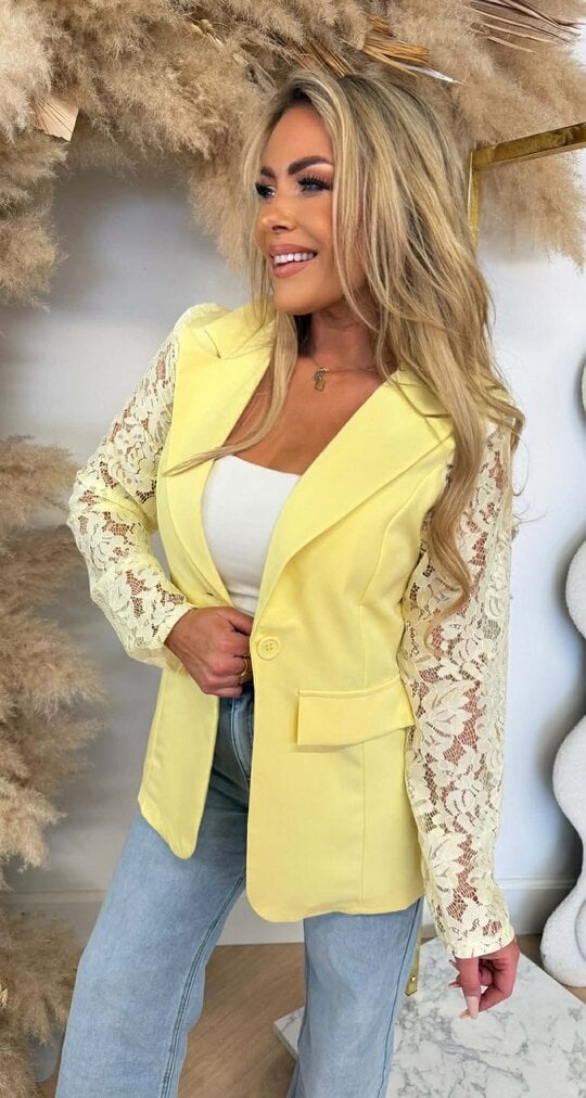 LACE SLEEVE BLAZER 5194 / 3394 YELLOW