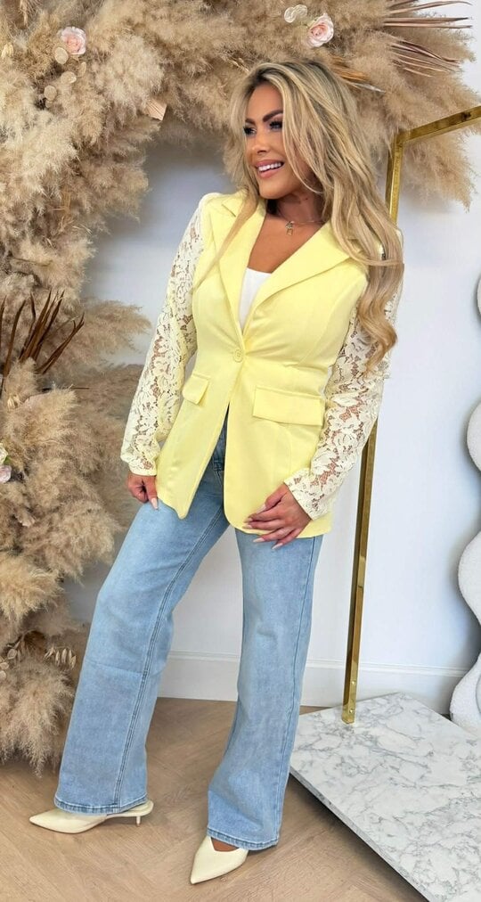 LACE SLEEVE BLAZER 5194 / 3394 YELLOW