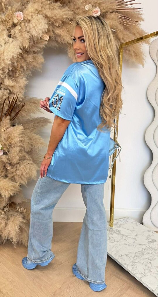 LEGENDARY 01 BASEBALL TEE ICEBLUE