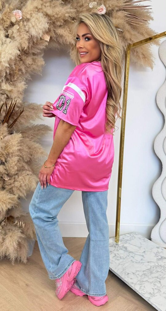 LEGENDARY 01 BASEBALL TEE PINK