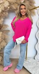 MINDY SOFT V TOP FUCHSIA