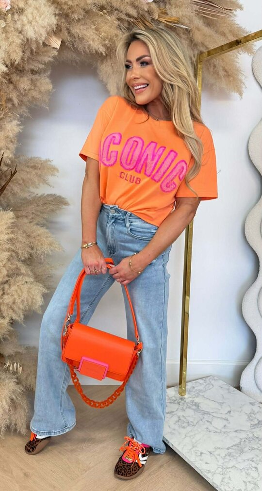 ICONIC CLUB TEE 8011516 ORANGE