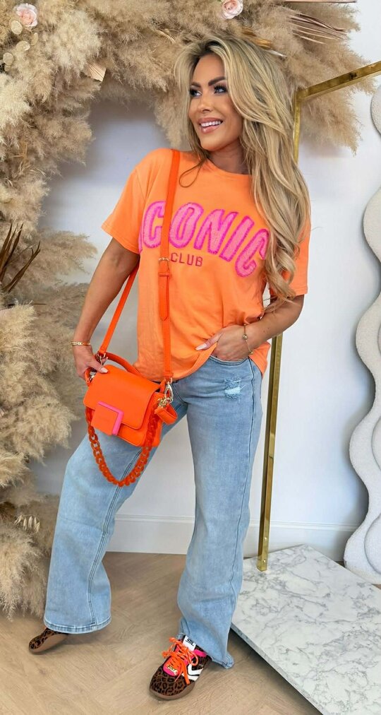 ICONIC CLUB TEE 8011516 ORANGE