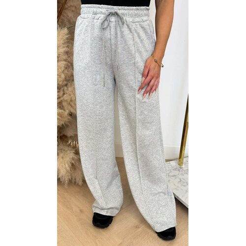 MICHELLE SOFT STRAIGHT LEG PANTS GREY