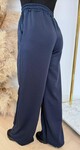 MICHELLE SOFT STRAIGHT LEG PANTS NAVY