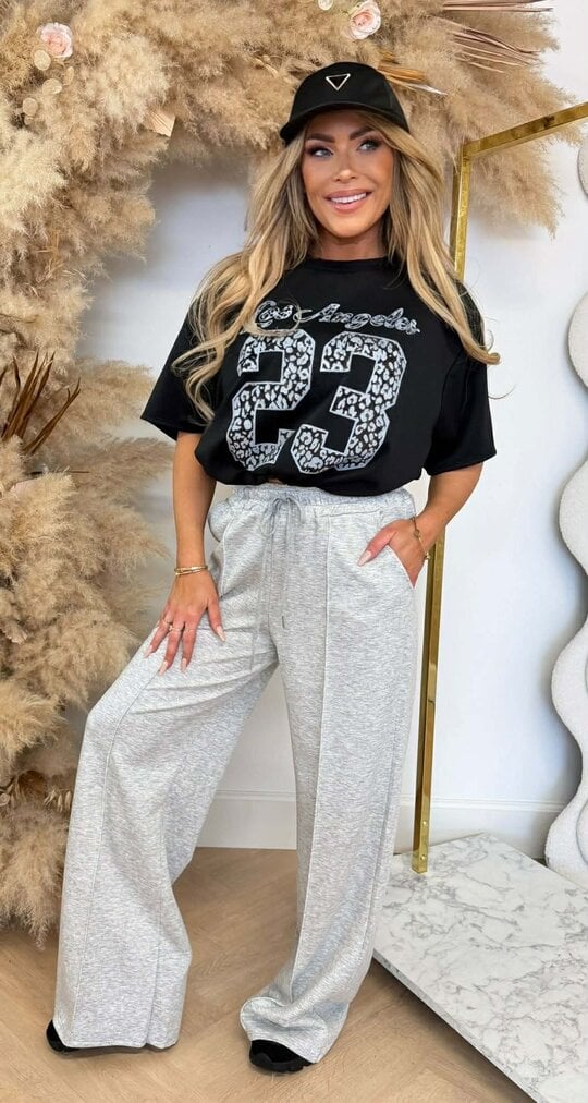 LA LEO 23 CROPPED SHIRT BLACK