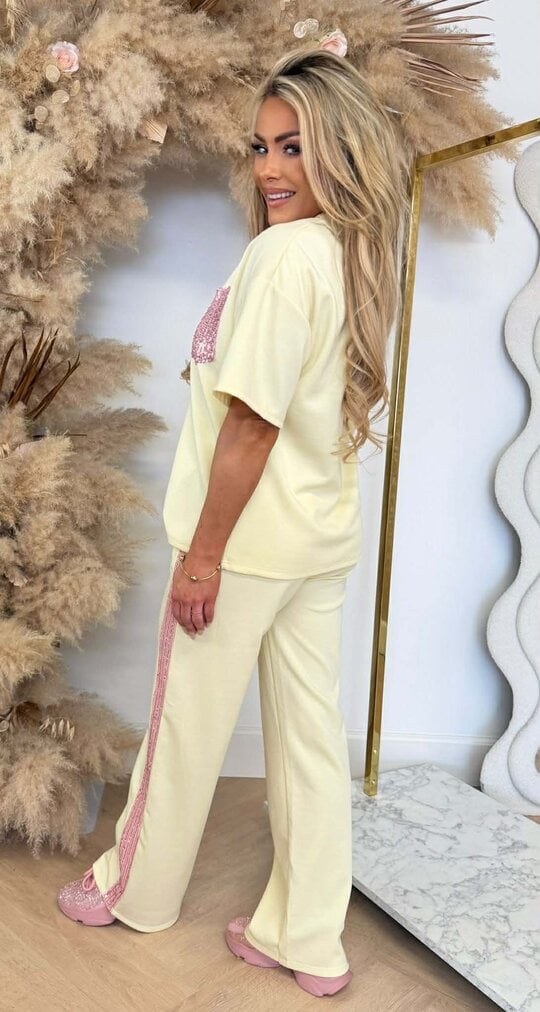 GLAMMY PINK POCKET SET BUTTERYELLOW