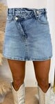 SLANTED SKORT FH0012-2 DENIMBLUE