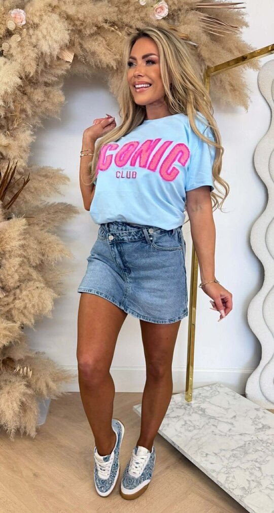 ICONIC CLUB TEE 8011516 BLUE