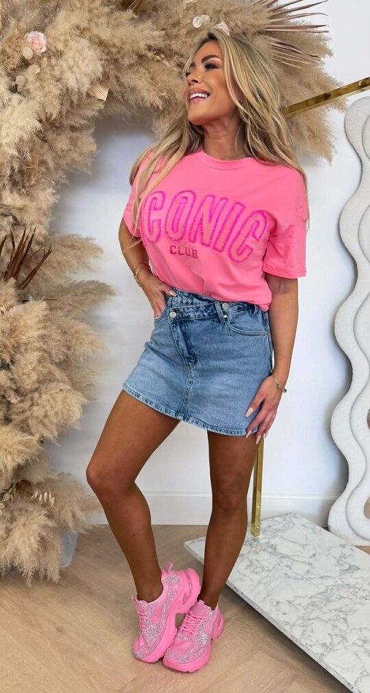ICONIC CLUB TEE 8011516 DEEPPINK