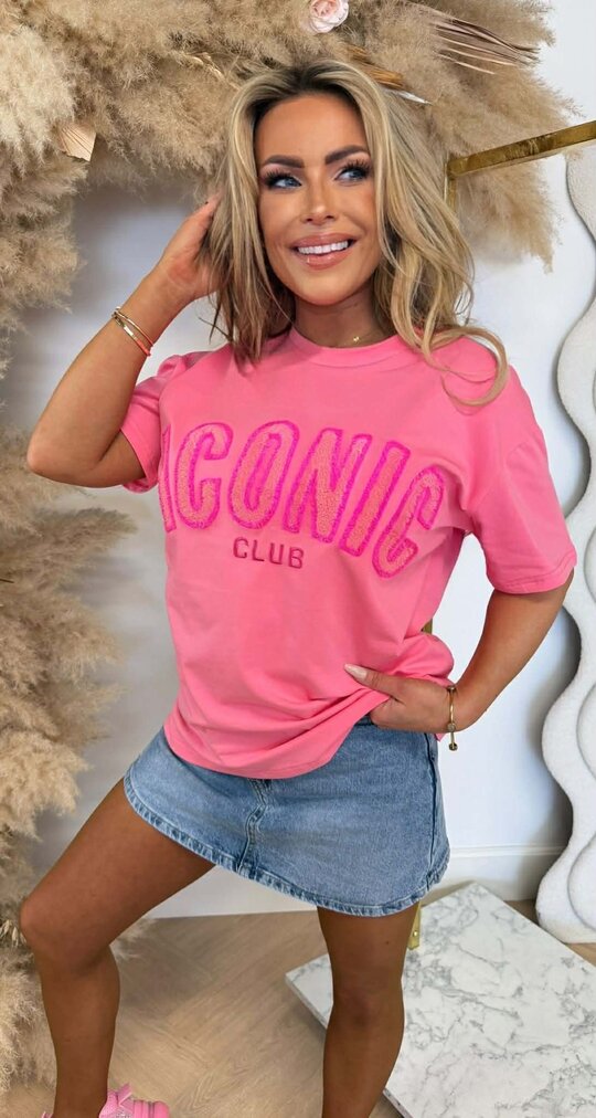 ICONIC CLUB TEE 8011516 DEEPPINK