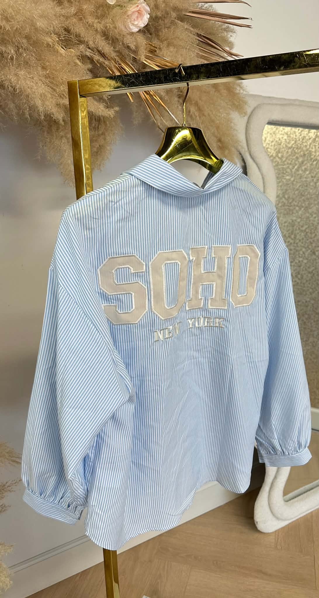 NEW SOHO STRIPE BLOUSE 7471 BLUE