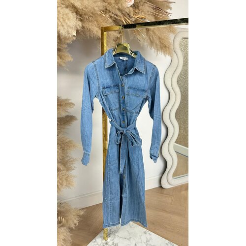 MAAIKE DENIM DRESS 0240 BLUE