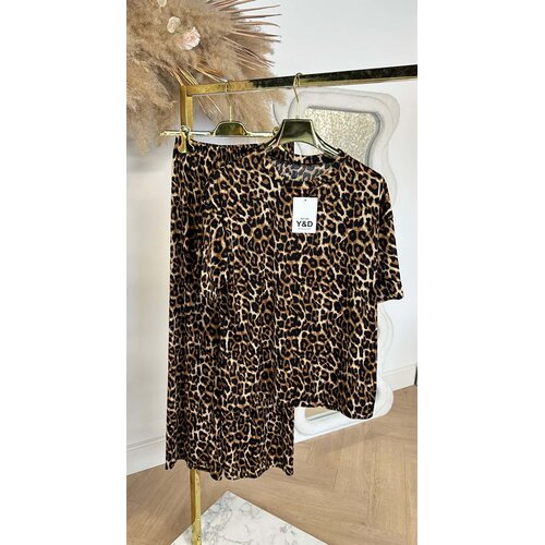 LEOPARD STRETCH SET 905 CAMEL *BIG LEO*
