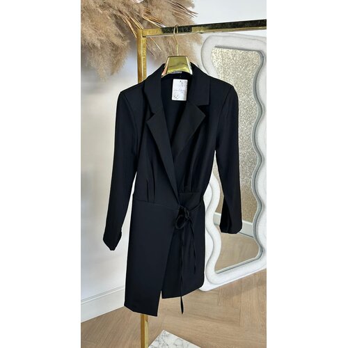 LUCY OMSLAG BLAZER DRESS BLACK