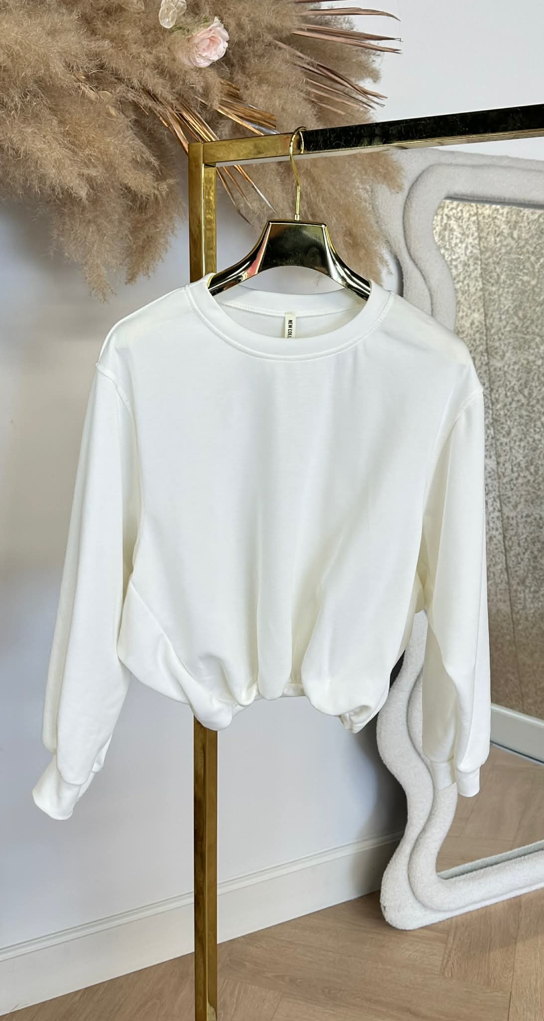 ISABEL CROPPED SWEAT OFFWHITE