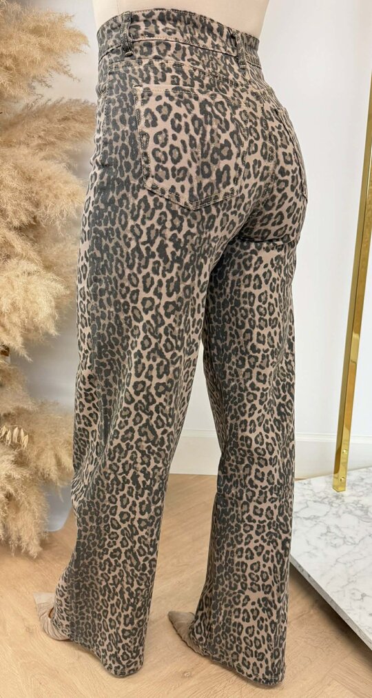 LEOPARD DAD FIT JEANS 6768 LEOPARD