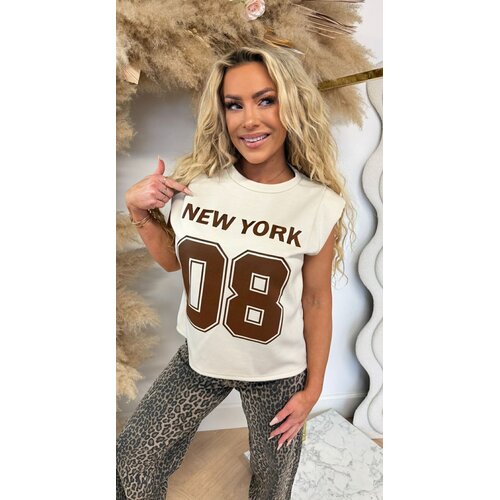 PADDED NY 08 TOP BEIGE