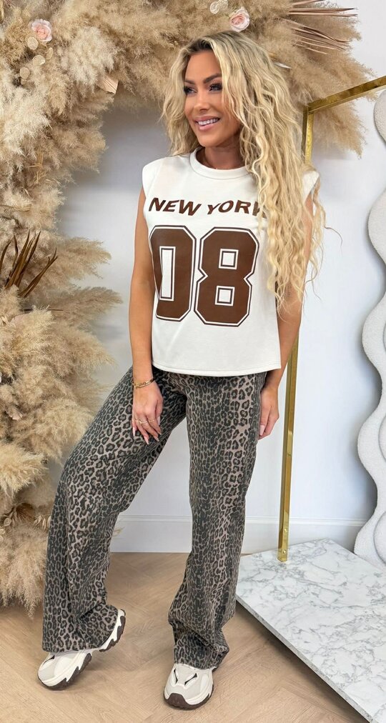 PADDED NY 08 TOP BEIGE