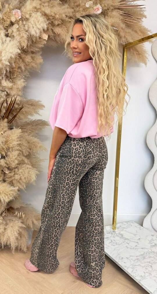 LOSY LOS ANGELES CROPPED TOP PINK