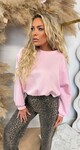 ISABEL CROPPED SWEAT LIGHTPINK