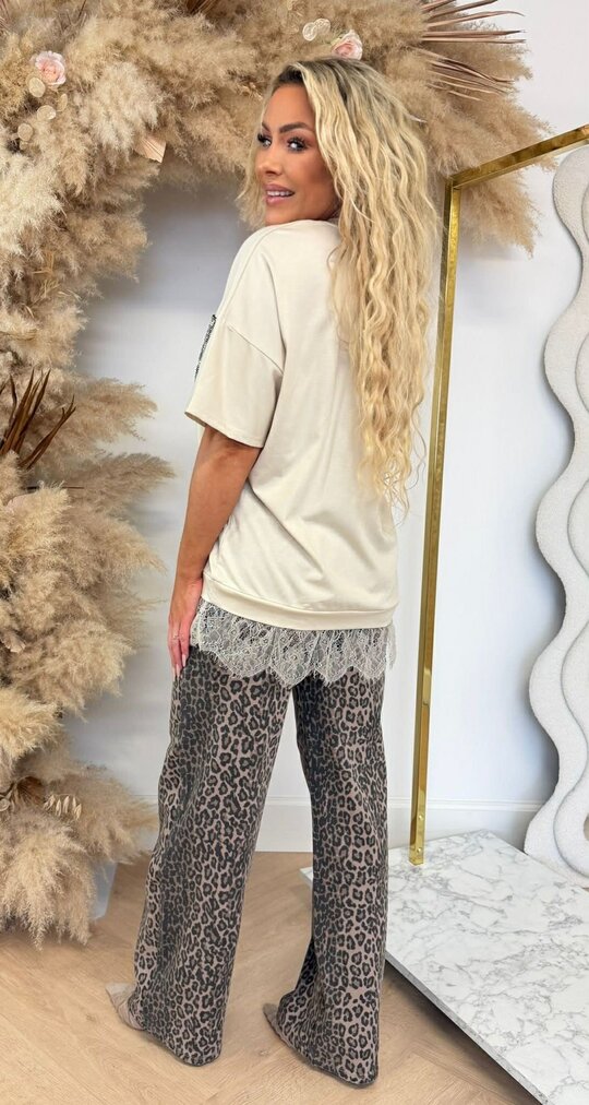 NOVA POCKET LACE SHIRT BEIGE