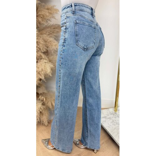 STUDDED JEANS Y5520 DENIMBLUE