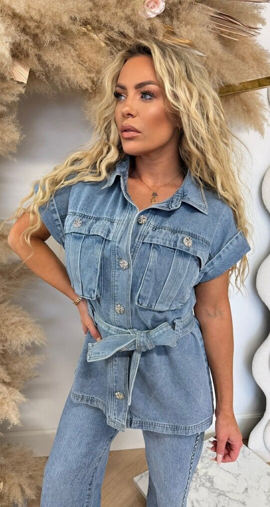 LINI DENIM JACKET D0034 DENIMBLUE