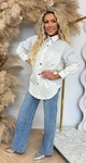 DIAMOND DENIM BLOUSE 3909 OFFWHITE