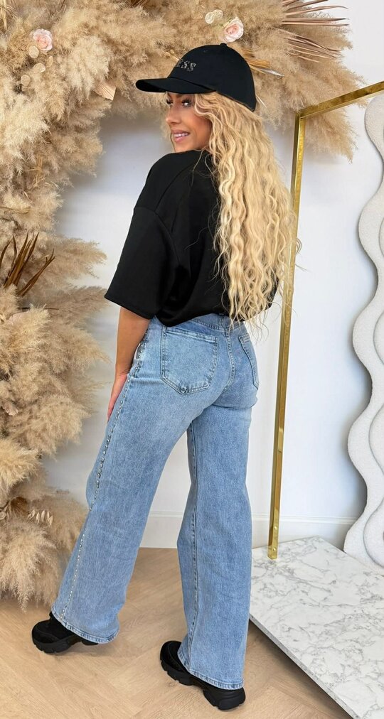 LOSY LOS ANGELES CROPPED TOP BLACK LOSY LOS ANGELES CROPPED TOP BLACK