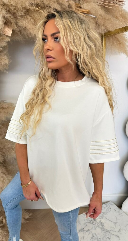 NAOMI GOLDY TEE OFFWHITE