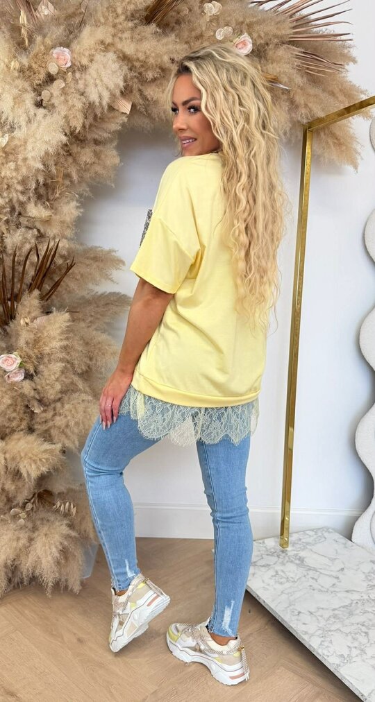 NOVA POCKET LACE SHIRT YELLOW NOVA POCKET LACE SHIRT YELLOW