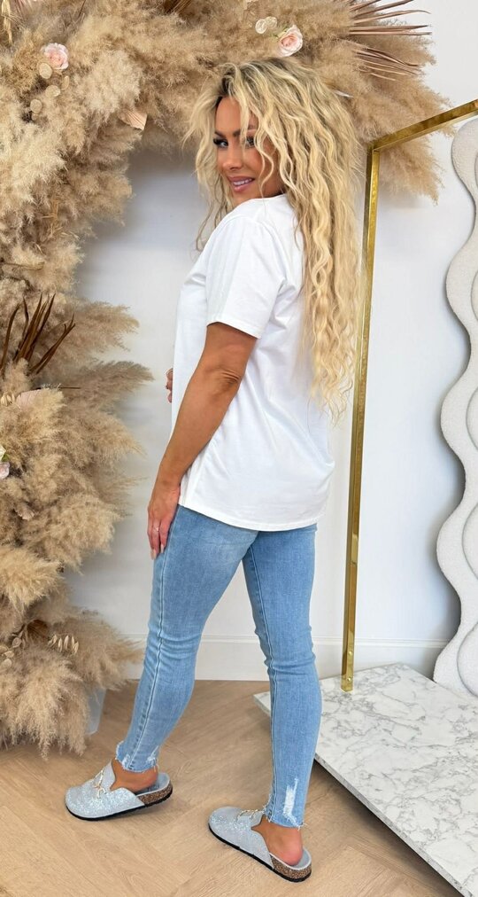 BIKE HEART TEE *L* BLUE