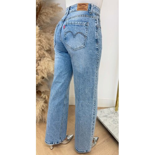 LEVI GLITTER WIDE LEG JEANS 66338 DENIMBLUE