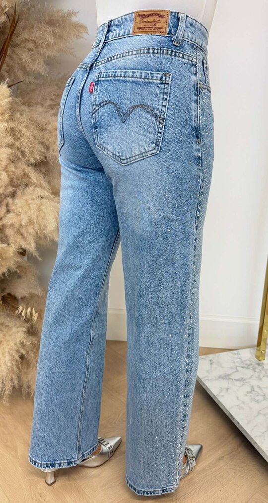 LEVI GLITTER WIDE LEG JEANS 66338 DENIMBLUE LEVI GLITTER WIDE LEG JEANS 66338 DENIMBLUE